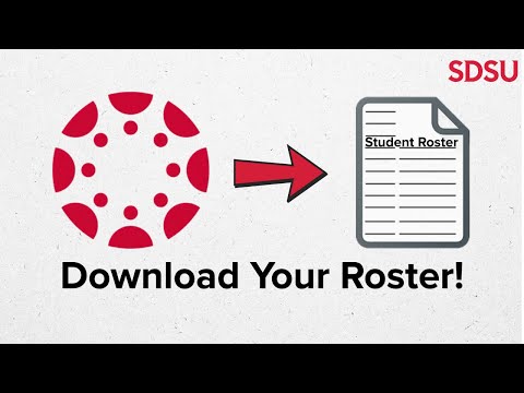 How to Download a Roster Backup in Canvas | SDSU Faculty Tip