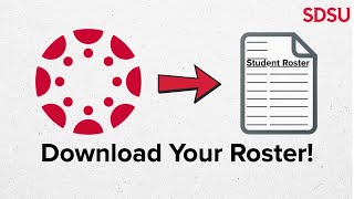 How to Download a Roster Backup in Canvas | SDSU Faculty Tip