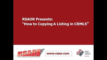 Rancho Southeast Association of REALTORS Training/Update Videos: How to Copy a Listing in MLS