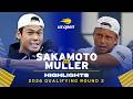 Rei Sakamoto vs. Alexandre Muller Highlights | 2026 US Open Qualifying Round 2