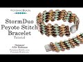 StormDuo Peyote Stitch - DIY Jewelry Making Tutorial by PotomacBeads