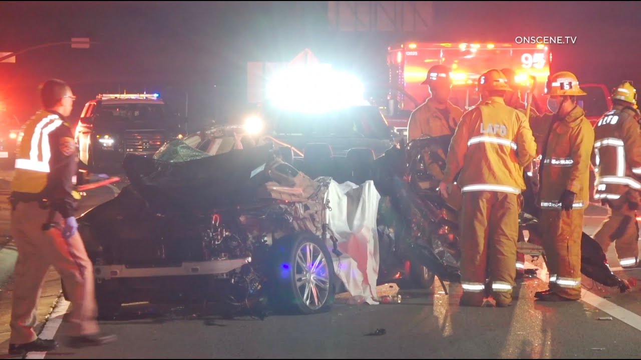 1 Dead In Violent I-405 Freeway Crash | Culver City 12-13-21 - YouTube