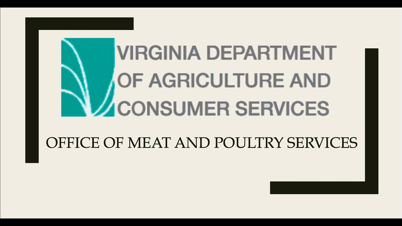 VDACS Meat and Poultry Services in Virginia YouTube
