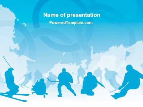 winter sport powerpoint template by poweredtemplate com youtube sports powerpoint templates