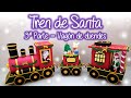Tren navideño de Santa con filigrana (parte 3), Santa Christmas Train of Quilling