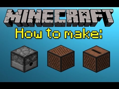 Minecraft How To Make A Dispenser Note Block And Jukebox Youtube