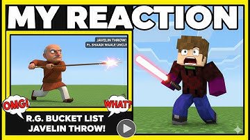 reaction on R.G Bucket List Ft. JAVELIN THROW! Ft. SHAADI WAALE UNCLE