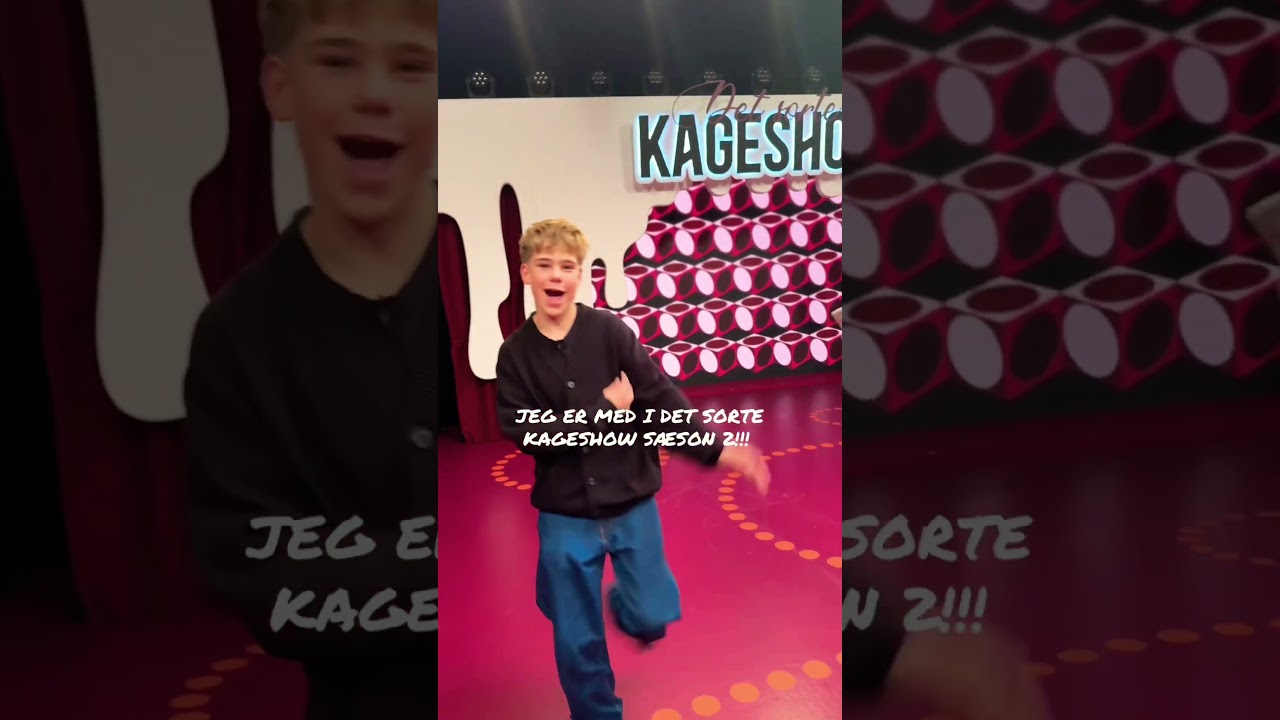 JEG ER MED I DET SORTE KAGESHOW!!!🥹 