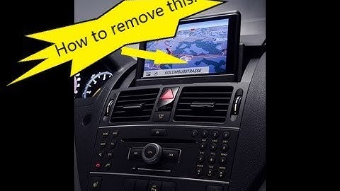 Mercedes W204 C Class Remove COMAND Monitor LCD Assembly Command Flip up Screen APS Navigation