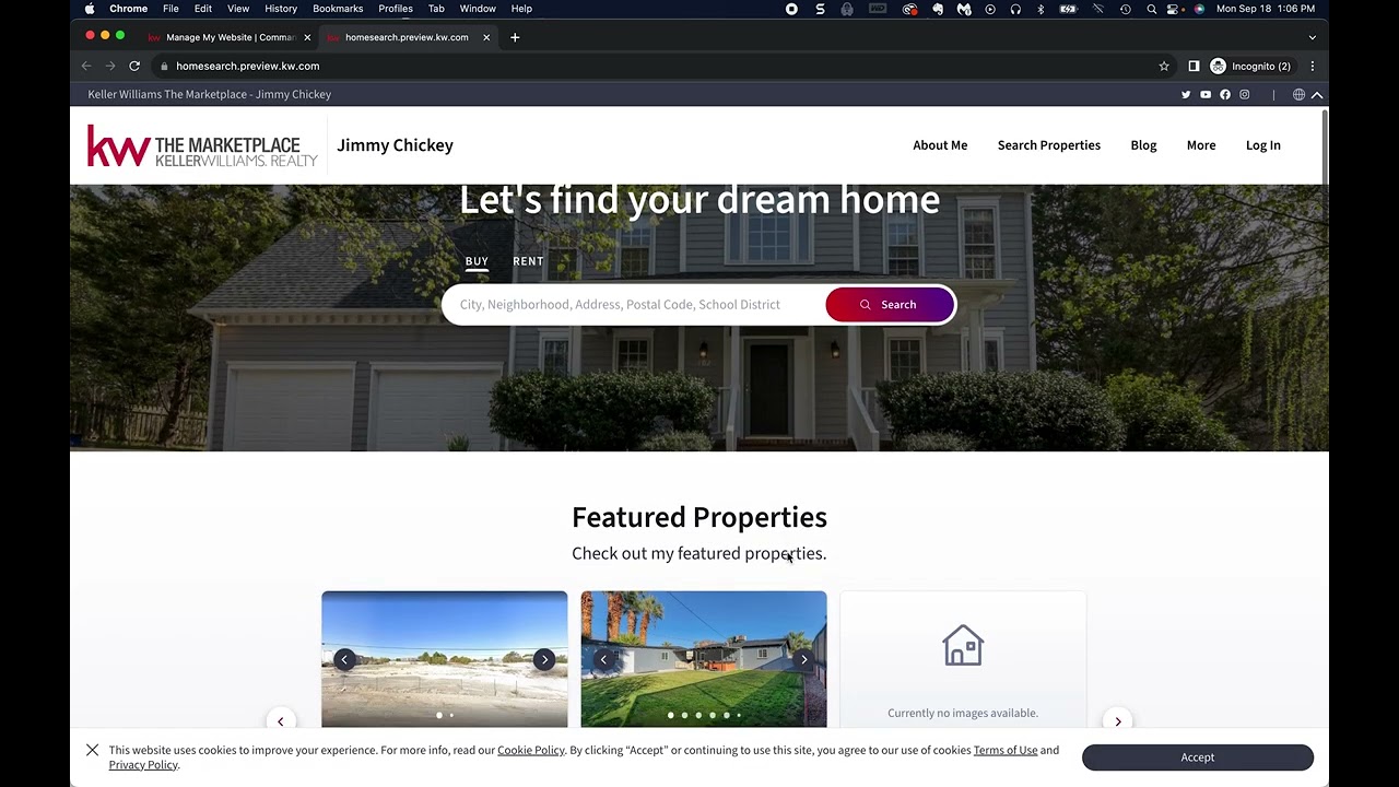 Upgrading your Keller Williams Website 2023