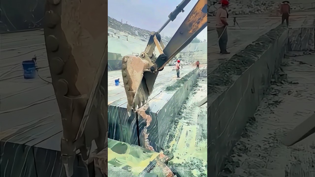 Hoisting Marble Giants: How Excavators + Forklifts Team Up for Stone Transport