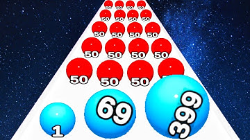 Rolling ORB Crash 3D vs Jelly Run 2048 - (Freeplay Original) Max Level