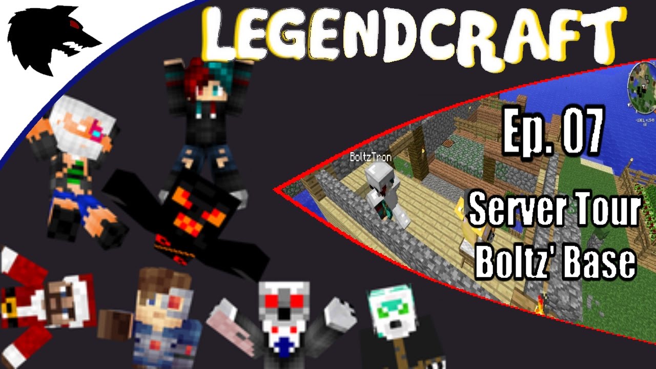 LegendCraft Server Ep. 07: Server Tour - BoltzTrons Base 