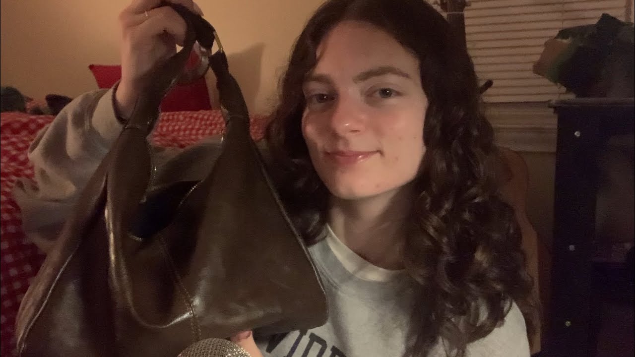 ASMR organize my purse with me!