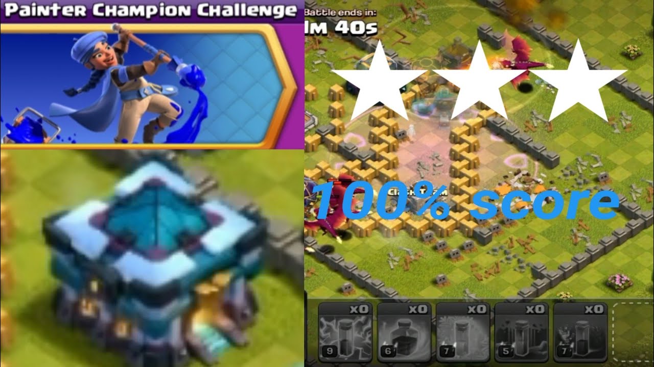 Painter royal champion | clash of clans | new event attack | 💯