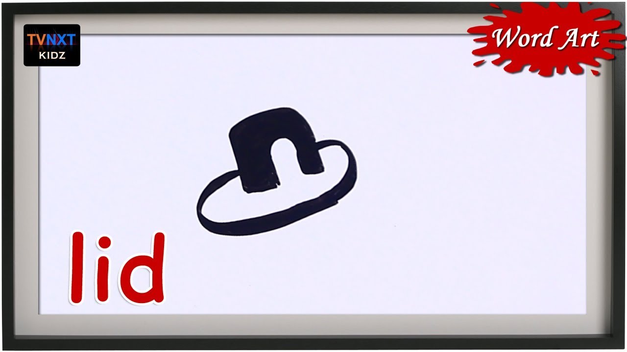 How to turn word lid into a cartoon Word Art lid Step by Step