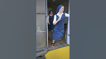 When you're running late for prayer... (nuns on the run)