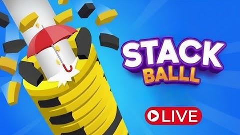 Stack ball 3D Game Live | Crazy Gameplay | Part 14 | 🎮 #stackbounce #live #stackball