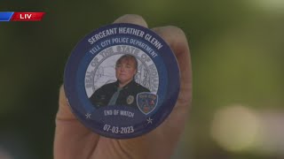 Tell City Honors Sergeant Heather Glenn As Her Procession Moves Through The City