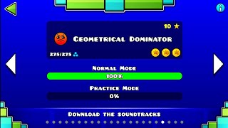 Geometrical Dominator 100% All Coins Geometry Dash
