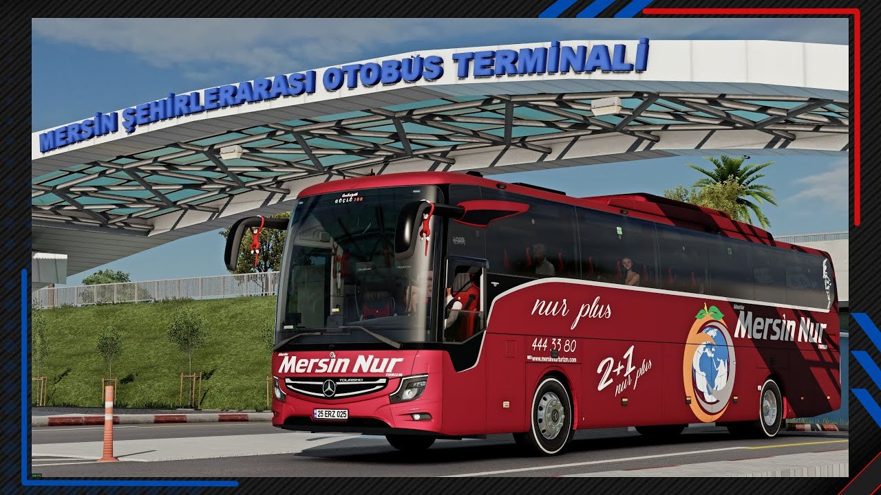 🚌 HVT Tourismo 16 RHD 2025 | Mersin - Girne - Lefkoşa Seferi | 2K24 TR MAP v2.1 | ETS 2
