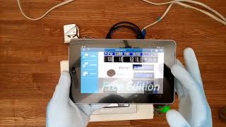 温度センサーを使用した折れ線グラフの遠隔監視