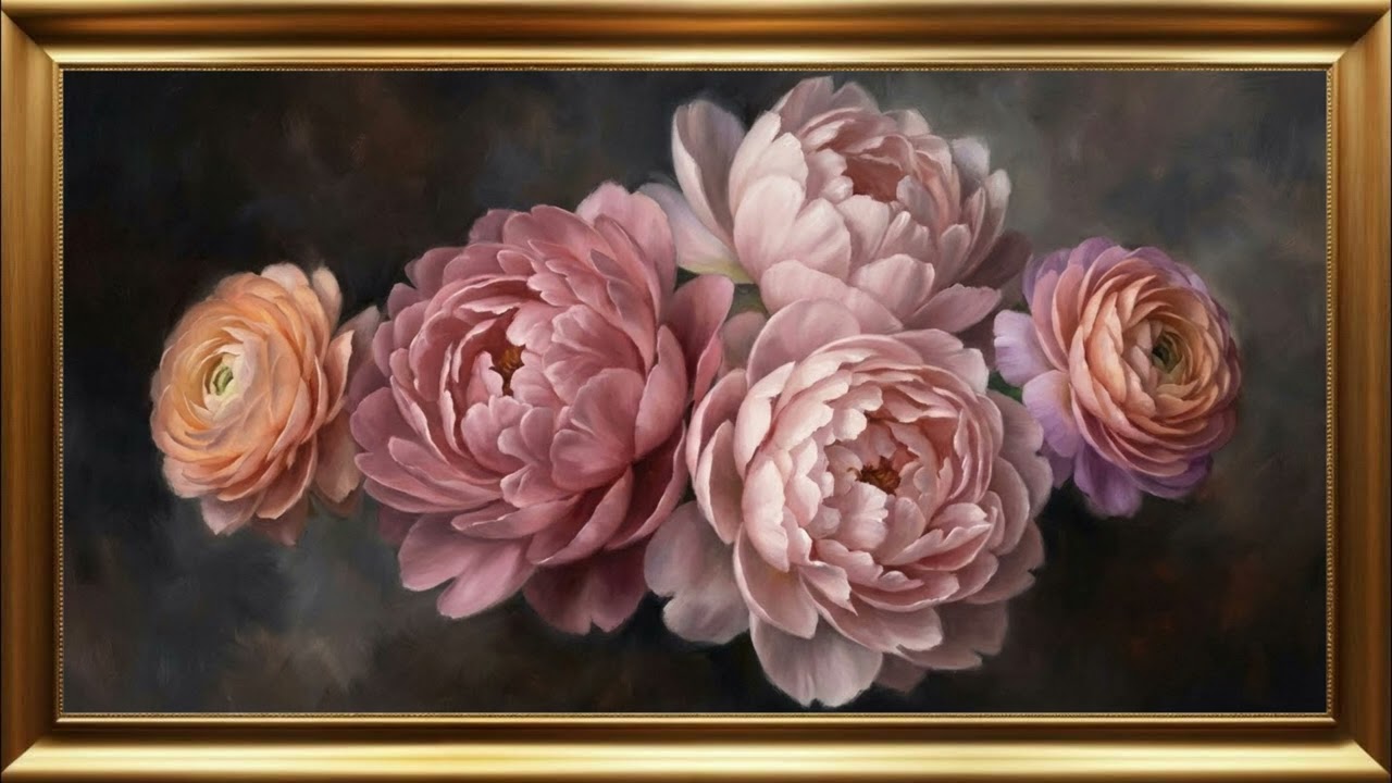 Luxury Dining Room Museum Style Oil Painting | TV Art Screensaver for Home Decor | 2 HOUR 4K