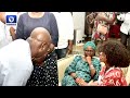 Ondo governor aiyedatiwa visits former governors widow in ibadan