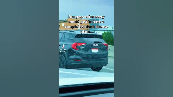 Have You Ever Seen A Blank License Plate Like This Before?