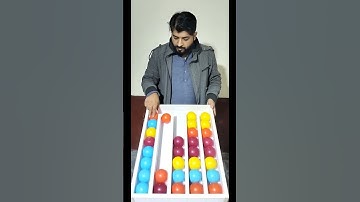 Fun & Chaos: Color Ball Sorting Challenge 🟢🔴🟡🔵 | Fun Games #game #satisfying #shorts