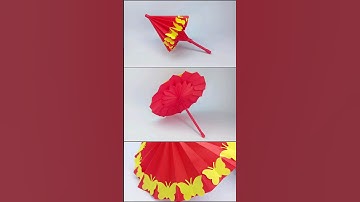 Origami  Paper Umbrella that open and close