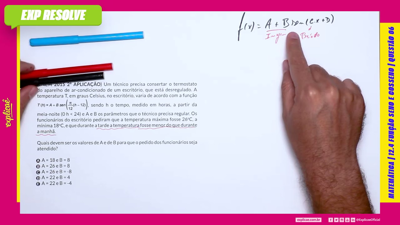 UM TÉCNICO PRECISA CONSERTAR O TERMOSTATO DO APARELHO DE AR-(...) | FUNÇÃO SENO E COSSENO