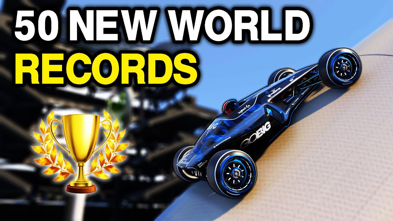I tried to beat 50 Trackmania World Records as fast as possible!