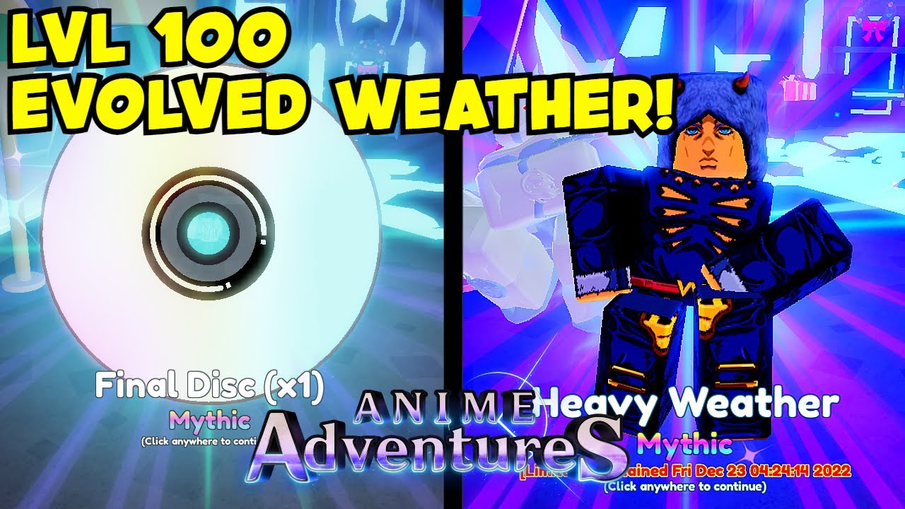 Showcase WEATHER REPORT MAY BE MY NEW FAVORITE UNIT UPD 8 Anime  Adventures  YouTube