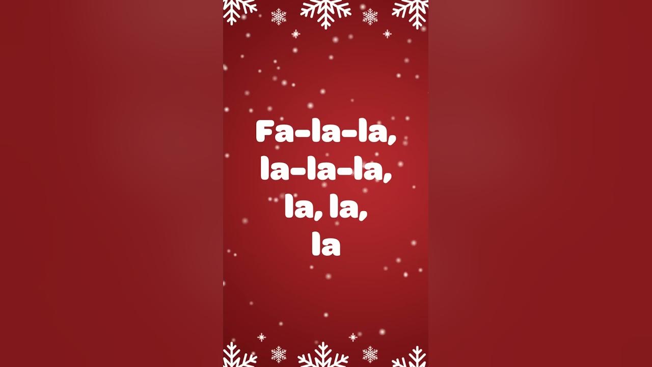 Deck the Halls Christmas Song SING ALONG Merry Christmas 🎵🎄 #shorts #christmassong