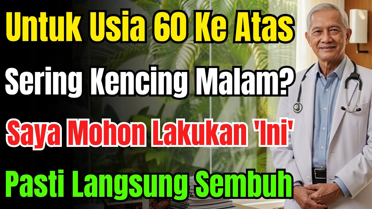Sering Kencing Malam? Atasi Dalam 1 Hari Saja! Usia 60 Tahun ke Atas Wajib Tahu Cara Ampuh Ini
