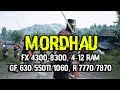 Mordhau на слабом ПК:  FX 4300-8300, 4-12 Ram, GF 630/550Ti/1060, R 7770/7870