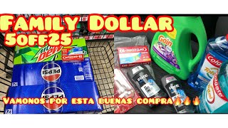 Family Dollar ‼vamos por soda y detergente 5off25
