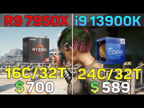 R9 7950X vs i9 13900K - 9 Games Test