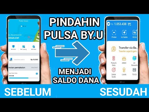 CARA TRANSFER PULSA BY.U TELKOMSEL KE DANA 