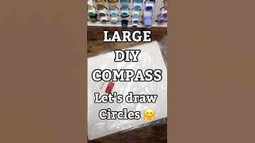 How To Make A DIY Compass For Creating Circle Guidelines For Your Large Mandala Artwork!