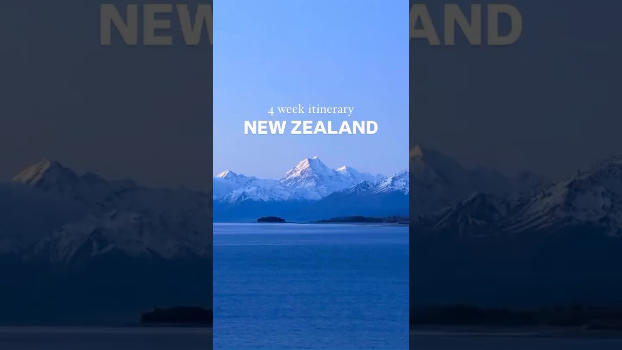 The ultimate 4 week road trip itinerary for New Zealand 🇳🇿🚐