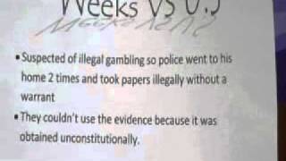 Searches and Seizures 4th amendment