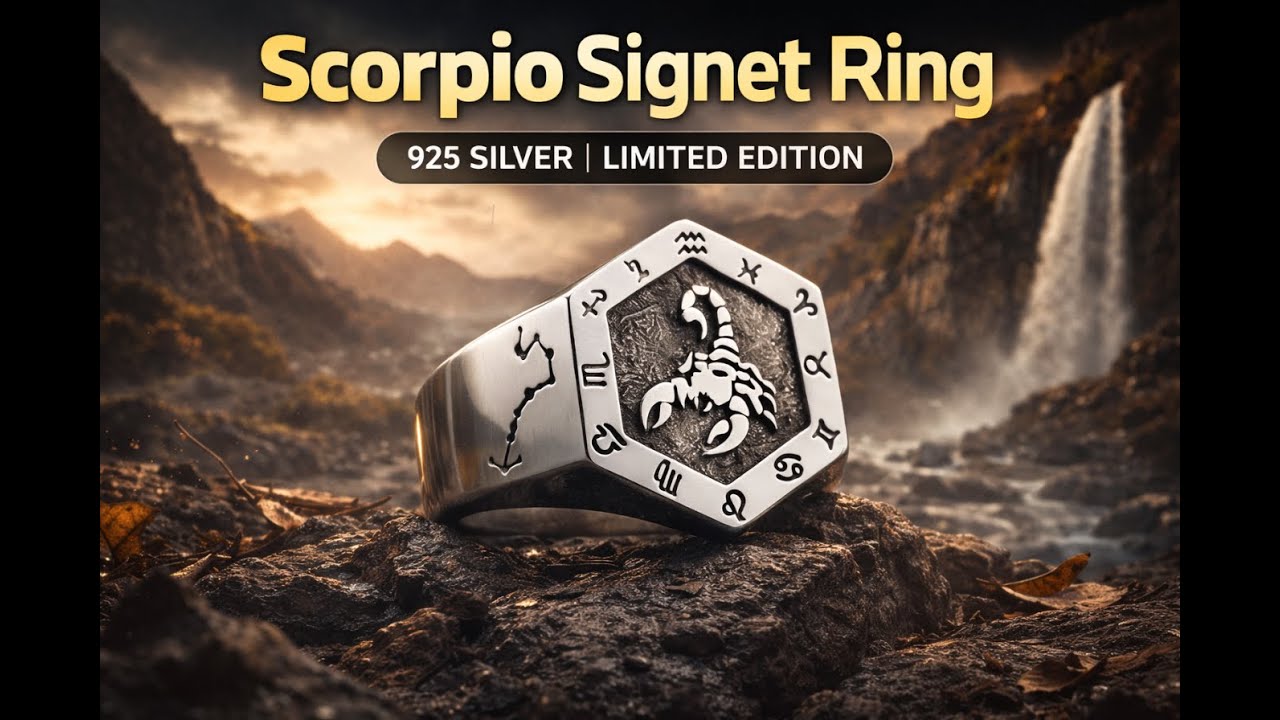 SCORPIO ZODIAC RING | THE SPIRIT OF INTENSITY & POWER