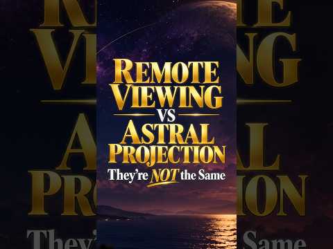 Remote Viewing vs  Astral Projection   They’re NOT the Same