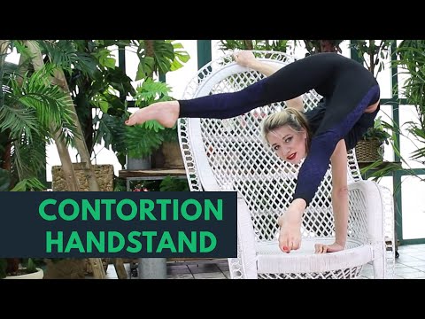 Contortion Handstand. Alesya Laverycheva.