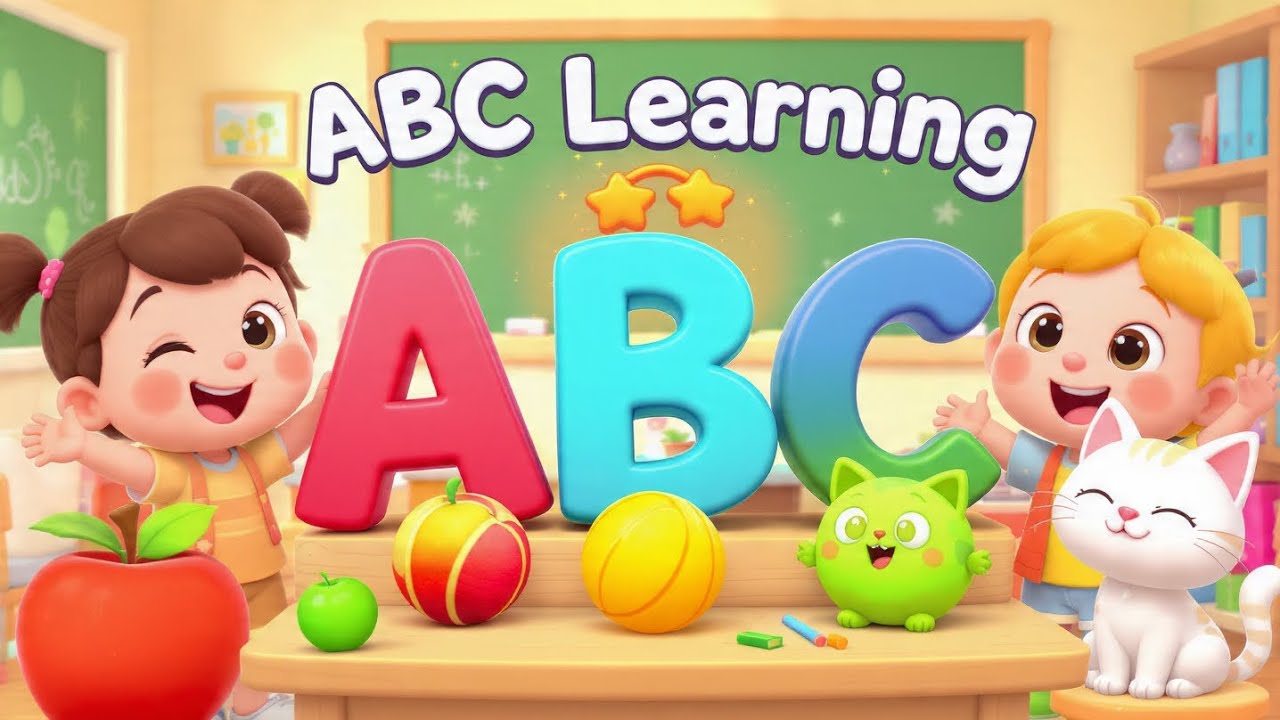 A for Apple 🍎 | Learn ABC Alphabets A to Z | Phonics & Words for Kids