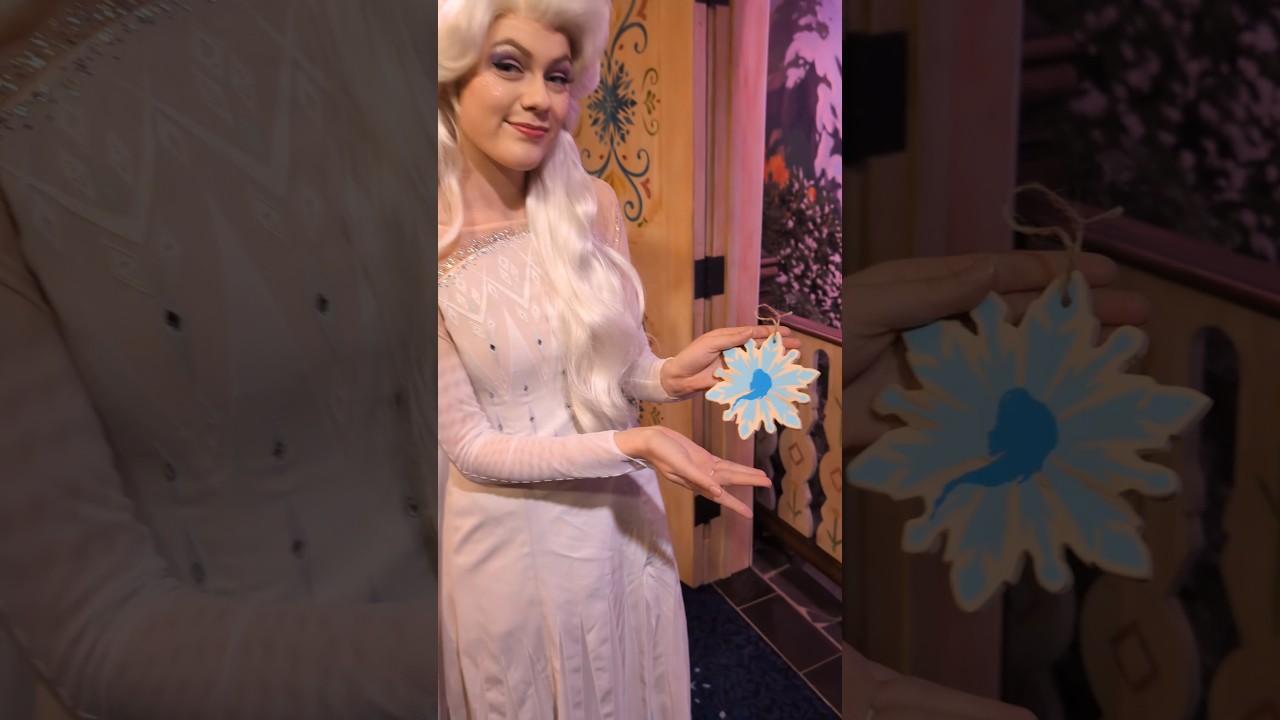 Dad makes an Elsa Christmas Ornament for his kid! 