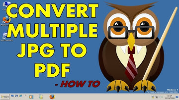 [Without Software] How to Convert Multiple JPG files to PDF files