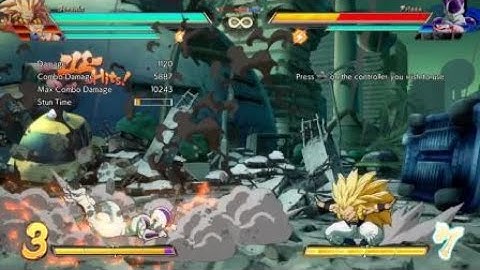 DRAGON BALL FighterZ SSJ 3 Gotenks 58% Combo 3 Bars (No Spark And No Support)